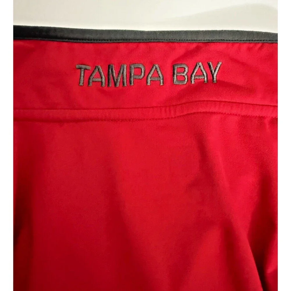 Tampa Bay Buccaneers Pullover XL NFL Team Apparel Red Quarter Zip Mens